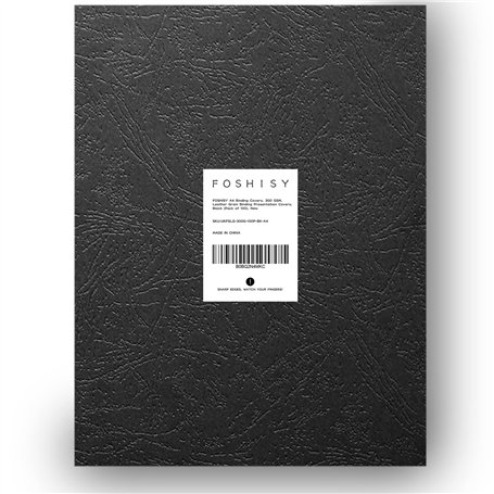 FOSHISY Lot de 100 couvertures de reliure A4