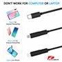 1080P Caméra d'inspection de Serpent Endoscopique Type C Endoscopique WiFi avec 6 Lumières LED pour Smartphones Android et iOS, 