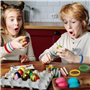 MICREEN 8 Pièces Bracelets en Silicone en Caoutchouc pour Enfants, Bracelet de Bloc de Construction Coloré pour la Fête du Festi