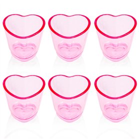Mritrit Lot de 6 Verres à Shot Cœur