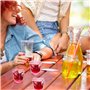 Mritrit Lot de 6 Verres à Shot Cœur, Rose Soju Verre pour Anniversaire et Saint-Valentin, 45 ml Petit Verre à Liqueur Reutilisab