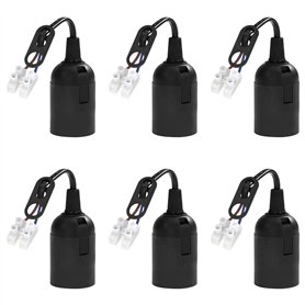 Douille de Lampe E27 avec Câble Support d'ampoule E27 Douille de Rénovation pour Ampoules à Incandescence et Ampoules LED 4A 250