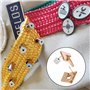 Fermoir à Goupille de Verrouillage en Métal Broches Fermoirs Verrous Pins pour Bijoux Badges Insigne Artisanat DIY avec Clé 30 P