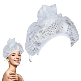 Ellxen Bonnet de plopping en maille pour sécher les cheveux bouclés