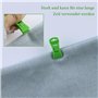 55 PCS Chaussettes Clip Machine à Laver et sèche-Linge, Clip Chaussettes colorées avec 2 Sacs de Rangement, Clip Chaussettes ant