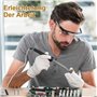 Lot de 5 fers à souder de rechange, panne à souder universelle, tête de soudage avec 1 pièce de laine en acier de nettoyage, fer