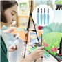 Lot de 9 pinceaux à eau vides en plastique - Avec réservoir d'eau rechargeable - Pour aquarelle et peinture débutant