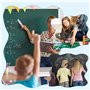 JRSHIRLEYLTD Lot de 12 crayons à craie pour tableau noir, lavables, non toxiques, solubles dans l'eau pour tableau noir, enfants