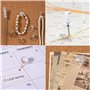 Punaises Transparentes, 200Pcs Épingles en Plastique avec Boîte de Rangement, Punaises Décoratives avec Points en Acier pour Pan