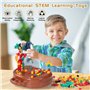 Wisplye Jouet Garcon 3 Ans Mosaique, Jeux de Société Puzzle 3D Construction Enfant Perceuse Électronique Jeu STEM Kit 205Pcs Mon