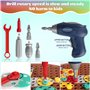 Wisplye Jouet Garcon 3 Ans Mosaique, Jeux de Société Puzzle 3D Construction Enfant Perceuse Électronique Jeu STEM Kit 205Pcs Mon