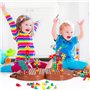 Wisplye Jouet Garcon 3 Ans Mosaique, Jeux de Société Puzzle 3D Construction Enfant Perceuse Électronique Jeu STEM Kit 205Pcs Mon