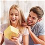 Boîtes en Papier Kraft avec Fenêtre Transparente en Forme de Coeur 30 Pièces Boite Cadeau Vide Petit Boîtes à Gâteaux pour Gâtea