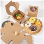 Boîtes en Papier Kraft avec Fenêtre Transparente en Forme de Coeur 30 Pièces Boite Cadeau Vide Petit Boîtes à Gâteaux pour Gâtea