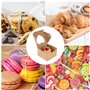 Boîtes en Papier Kraft avec Fenêtre Transparente en Forme de Coeur 30 Pièces Boite Cadeau Vide Petit Boîtes à Gâteaux pour Gâtea