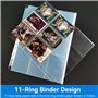 Pochettes pour Cartes, Transparent Anti-lumière Bleue Pochettes Vierges Pokemon Trading Card Sleeves de 30 Feuilles pour Cartes 