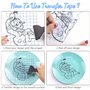 Papier Transfert Vinyle Transparent, 30cm x 15m Papier De Transfert De Vinyle Adhésif avec Grille D'alignement Bleue pour Portes