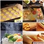 ISIYINER Papier Sulfurisé 100 Pièces Baking Paper Parchemin Antiadhésif pour la Cuisine 30 * 40CM