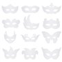 HONGXIN-SHOP Masques pour Enfants Artisanat Carte Blanche Masques à Colorier Masque Cosplay avec Corde élastique pour Costume Ca