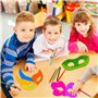 HONGXIN-SHOP Masques pour Enfants Artisanat Carte Blanche Masques à Colorier Masque Cosplay avec Corde élastique pour Costume Ca