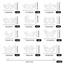 HONGXIN-SHOP Masques pour Enfants Artisanat Carte Blanche Masques à Colorier Masque Cosplay avec Corde élastique pour Costume Ca
