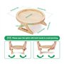 Yesaler Plateau de Canapé en Bois à Clipser Pliable Table D'appoint de Canapé Stable Plateau à Clipser pour Accoudoir de Canapé 