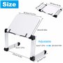 Support de Livre pour Lecture Réglable Pupitre Livre de Cuisine Ergonomique Lutrin Livre Hauteur et Angle Réglable Pliable pour 