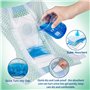 MICOOYO Lot de 24 Couches pour Chiens Femelles, Couches pour Chats Super Absorbantes avec Trous en Mousse Réglables, Pantalons d