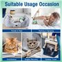MICOOYO Lot de 24 Couches pour Chiens Femelles, Couches pour Chats Super Absorbantes avec Trous en Mousse Réglables, Pantalons d