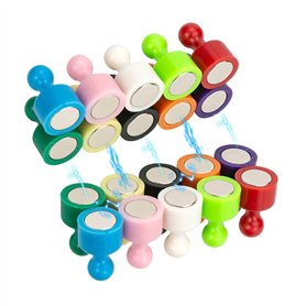 Lot de 20 aimants colorés