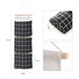 Lot de 3 sacs suspendus grillagés étanches - Accessoires de rangement en coton et lin - Sac utilitaire à suspendre - Convient po