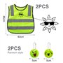 2 pendentifs réfléchissants pour sacs d'école