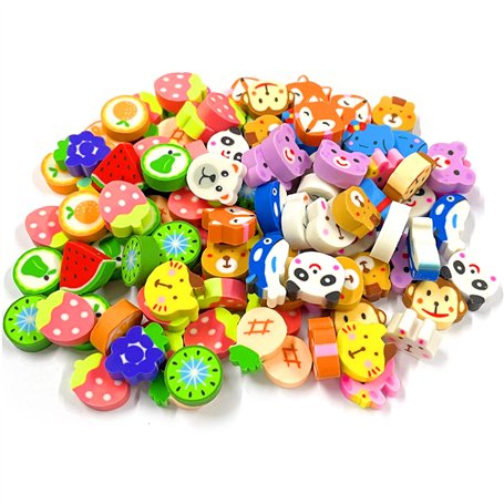 100 gommes pour enfants
