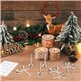 Lot de 500 mèches de bougie (26 mm) et 40 autocollants pour mèche de bougie en coton naturel pour la fabrication de bougies et l