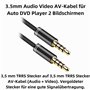 5mm Audio Vidéo pour écran