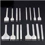 Lot de 4 outils de maroquinerie à 1/2/4/6 dents pour le cuir, outil de couture et de laçage diamant (5 mm)
