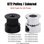 Poulies de courroie de distribution Maso GT2 Hauteur 14 mm Alésage 16 dents 4 mm Bride en aluminium Roue synchrone pour impriman
