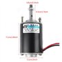 Moteurs à Aimant Permanent, 12 / 24V 30W CC/CCW à Grande vitesse Moteur à Engrenages Electriques à Aimant permanent à Faible Bru