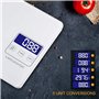 MegaWise Balance de cuisine numérique rechargeable de 15 kg - Poids en grammes et onces pour la cuisson - Graduation précise de 