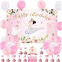 Sursurprise Décorations de fête d'anniversaire ballerine ballerine pour décoration de gâteau pour filles tutu fournitures de fêt