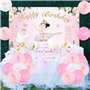 Sursurprise Décorations de fête d'anniversaire ballerine ballerine pour décoration de gâteau pour filles tutu fournitures de fêt