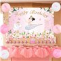 Sursurprise Décorations de fête d'anniversaire ballerine ballerine pour décoration de gâteau pour filles tutu fournitures de fêt