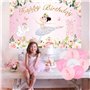 Sursurprise Décorations de fête d'anniversaire ballerine ballerine pour décoration de gâteau pour filles tutu fournitures de fêt