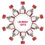 WMYCONGCONG Lot de 15 Interrupteur à bouton poussoir SPDT momentané 3 broches AC 2A 250V/ 5A 120V NO/NC