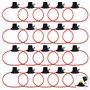 WMYCONGCONG 20 pièces Calibre 14 Porte-fusible en ligne de type lame de taille mini pour fusible à lame mini ATM APM à usage aut