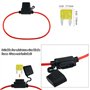 WMYCONGCONG 20 pièces Calibre 14 Porte-fusible en ligne de type lame de taille mini pour fusible à lame mini ATM APM à usage aut