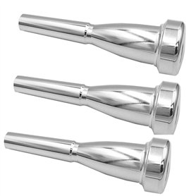 Missmore – Lot de 3 embouchures argentées pour trompette taille 3C