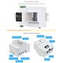 DIN Rail ABS Boîtier pour Raspberry Pi 4, Support Montage sur Rail DIN, Fenêtre Supérieure Transparente, Le Grand Espace Intérie