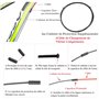 Gasea Nouveau Vélo Câble Kit Universel Frein Câble et Vitesse Shifter Câble Set avec Remplacement de logement et Ligne de contrô