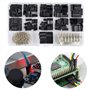 Bestgle 620PCS 2.54mm Dupont Jumper Connecteurs Mâle Femelle À Sertir Pin Terminal Kit Dupont Câble Jumper Fil Pin En-tête Logem